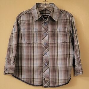 Mexx plaid button down cotton shirt